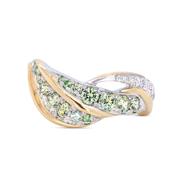 Twisty Demantoid Pinky Ring - Image 2