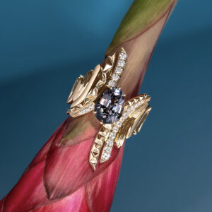 Asgardian Grey Spinel Ring