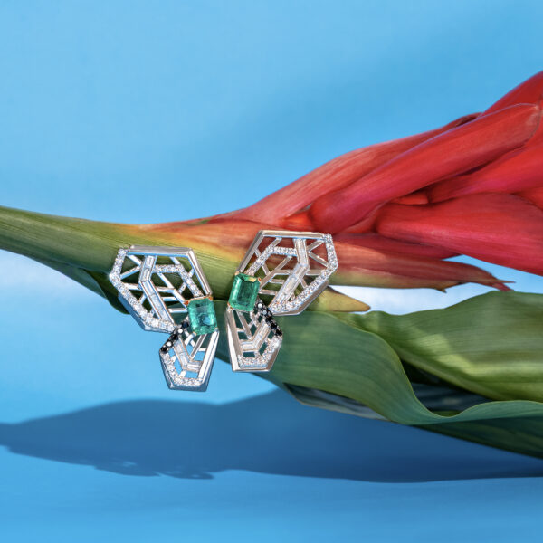 Emerald Butterfly Earrings - Image 2